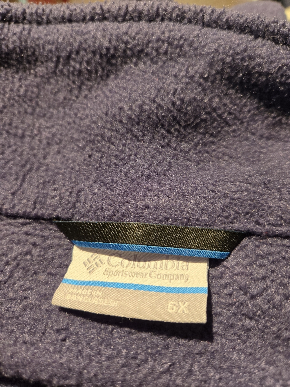 Columbia Mens Navy Blue Full-Zip Fleece Vest - Picture 5 of 7